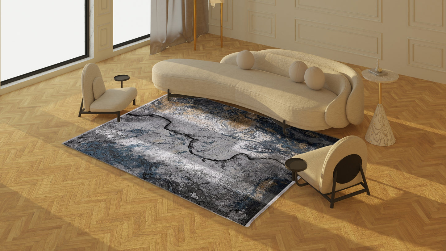 Covor CORNELIA 17826A Gri Albastru