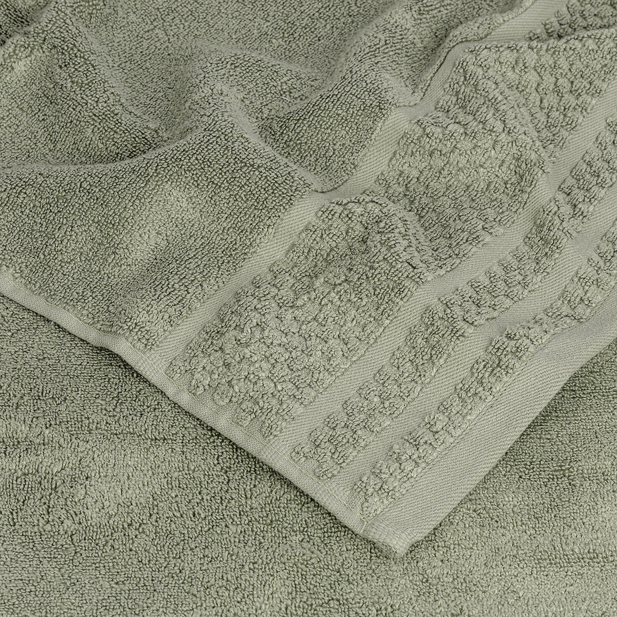 Prosop de baie BAMBOO verde prafuit 50/80 cm 50% bambus 50% bumbac