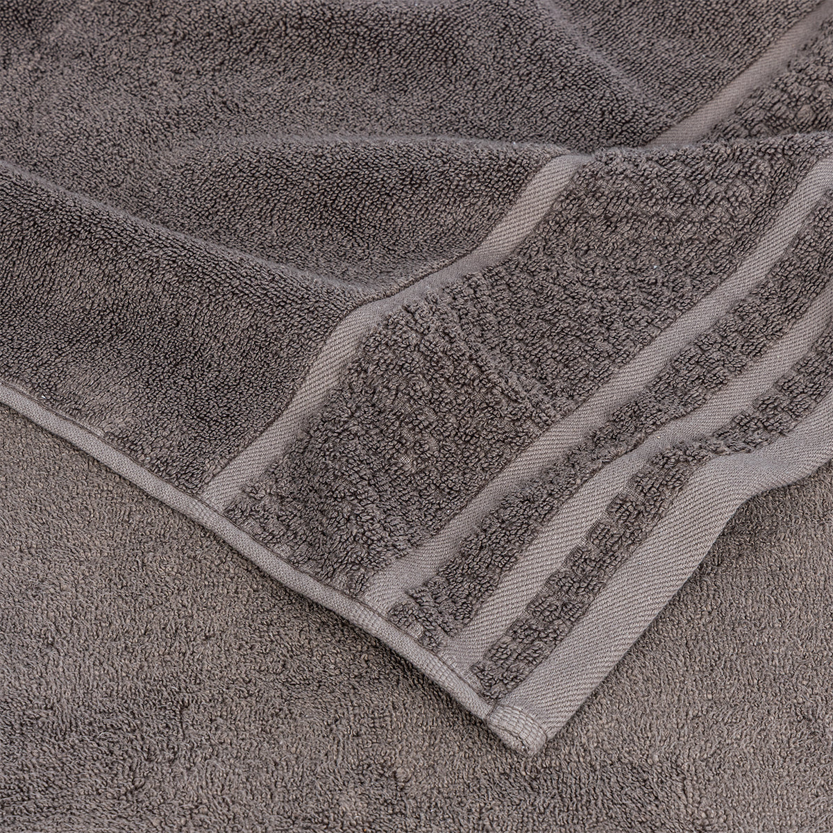 Prosop de baie BAMBOO gri-maroniu 30/50 cm 50% bambus 50% bumbac