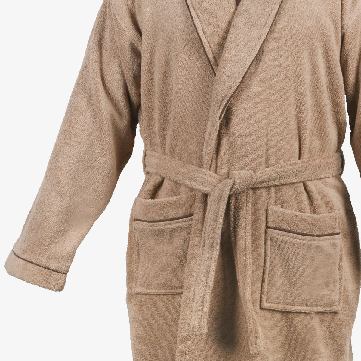 Halat de baie calitativ HAVANA bej S/M 100% bumbac