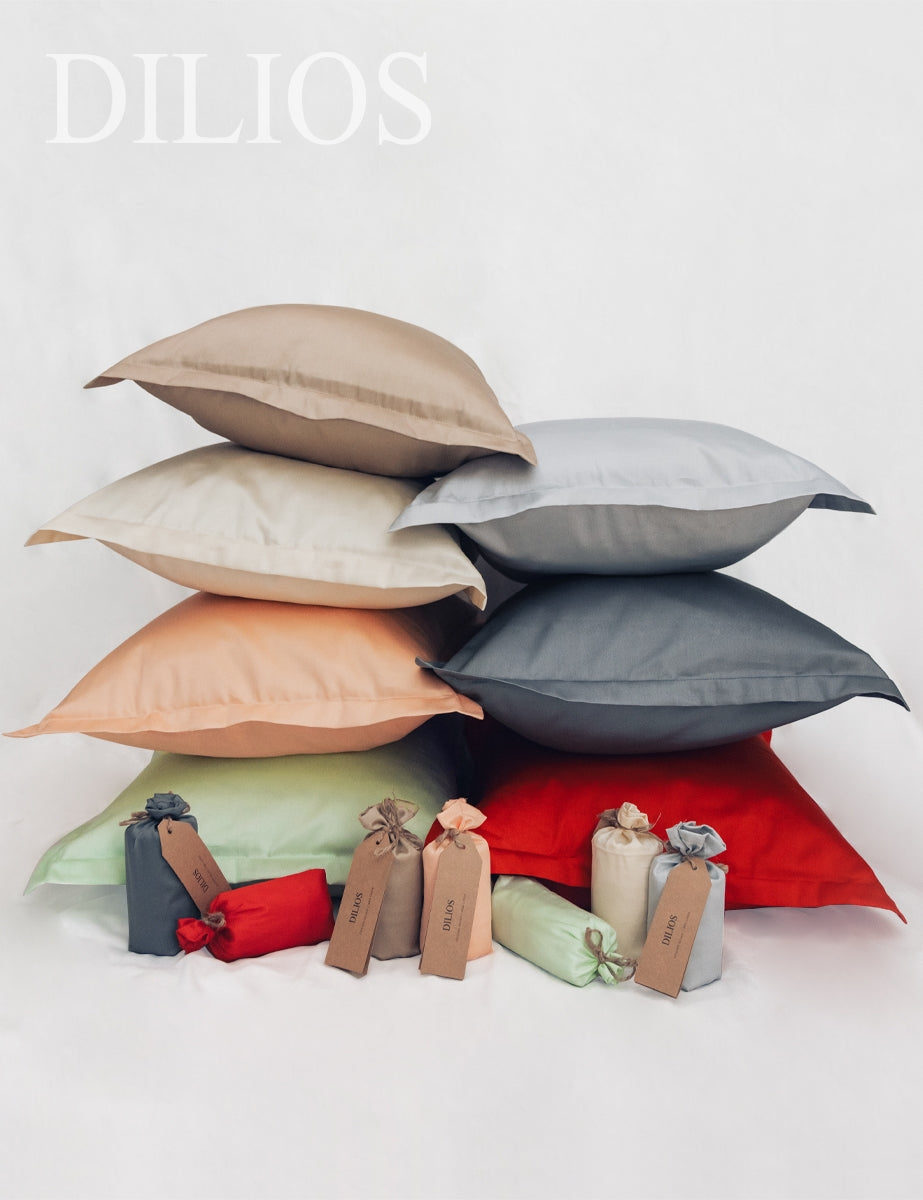Pillowcase SATEEN TAUPE 50/70 cm 100% satin cotton