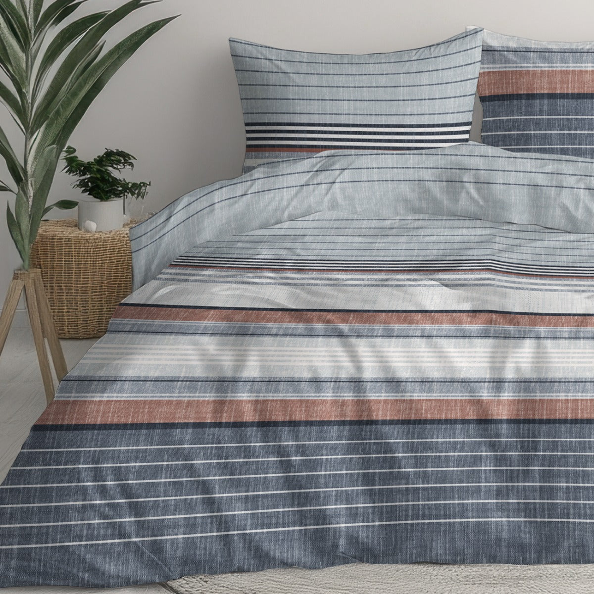 Lenjeria de pat CABO 100% Bumbac Ranforce 2 piese