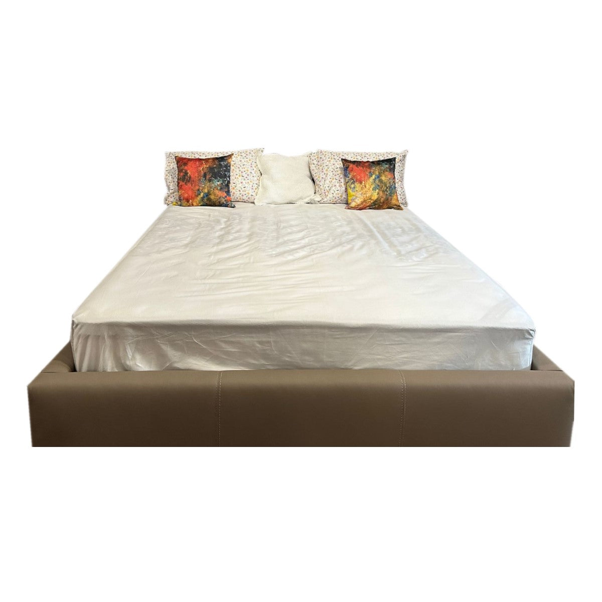 Fitted sheet, 100% cotton, for mattress 1.40 x 2 m, white