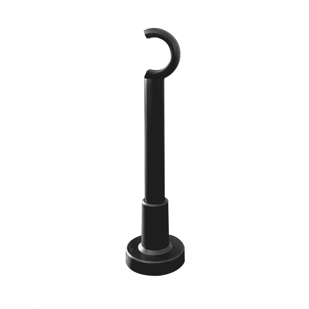 Galerie metal Como, nuanta negru, 240 cm - KIT COMPLET