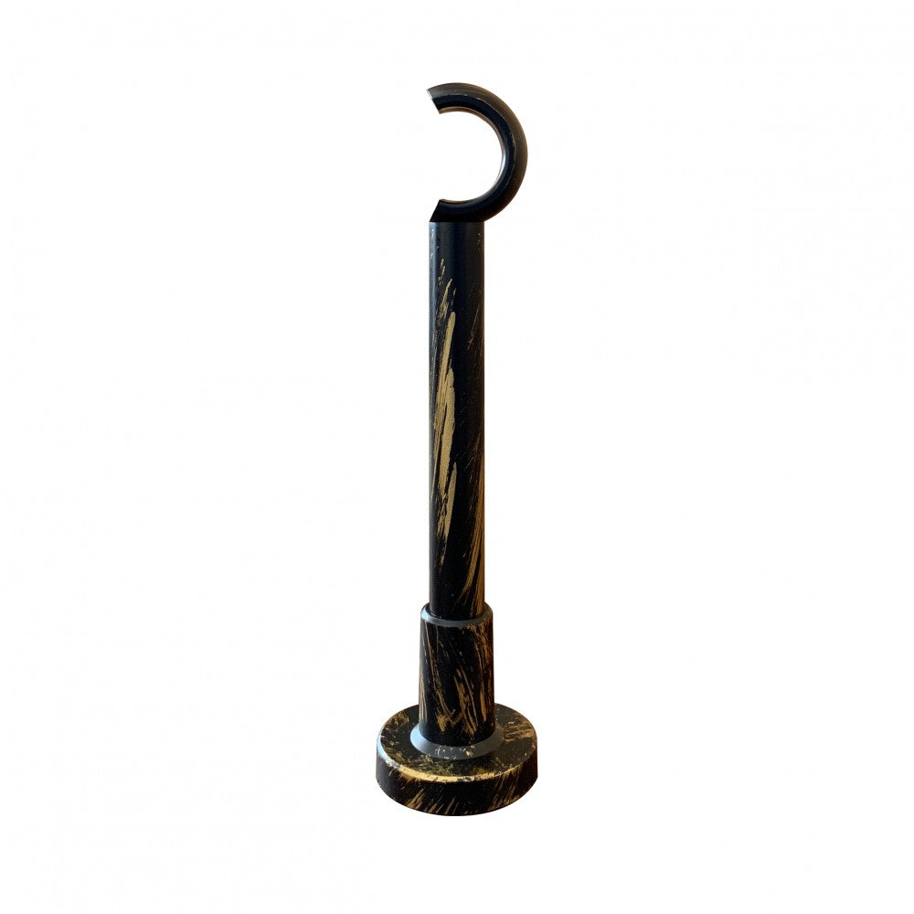 Galerie metal Como, nuanta negru auriu, 300 cm - KIT COMPLET