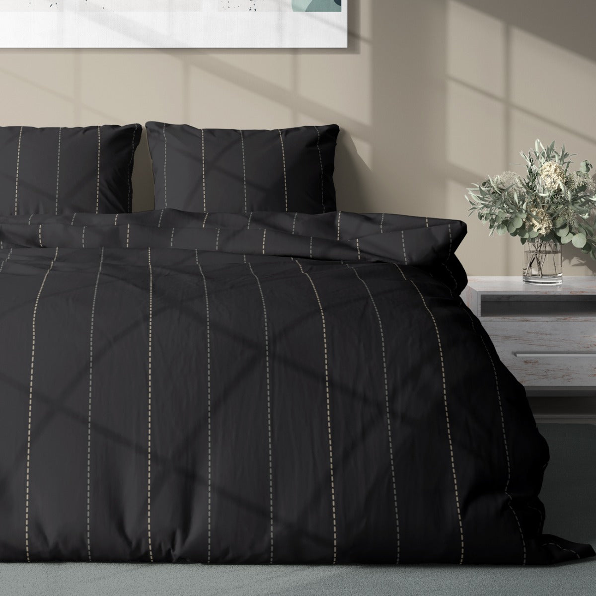 Lenjerie de pat CHARLES fara cearsaf de pat 3 piese 100% viscoza, Colectia Camelot