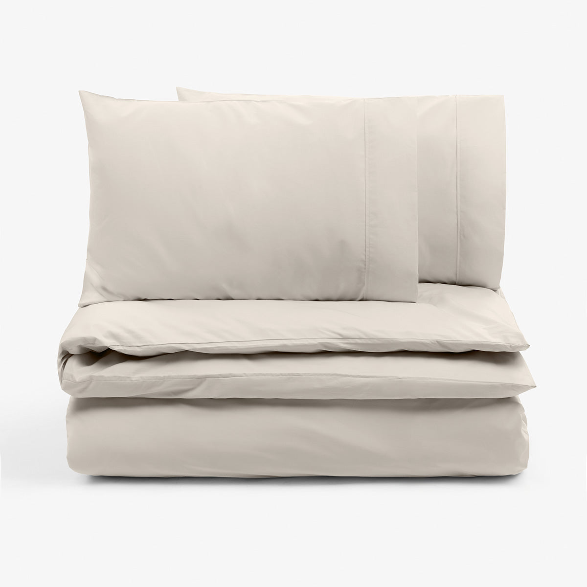 Lenjerie de pat fara cearsaf de pat GRI DESCHIS PERCALE 3 piese