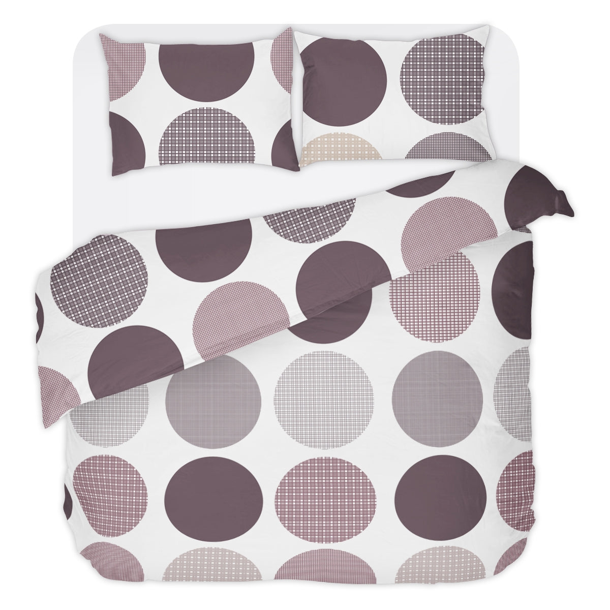 Lenjerie de pat AVA fara cearsaf de pat 100% bumbac ranforce 3 piese