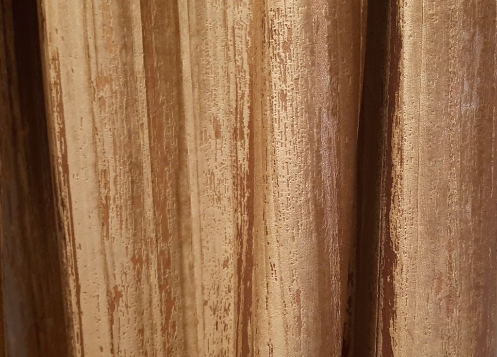 Draperie ARP 006, catifea creponată cu patină aurie