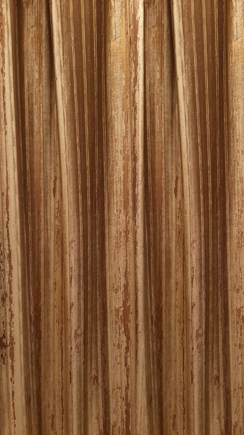 Draperie ARP 006, catifea creponată cu patină aurie