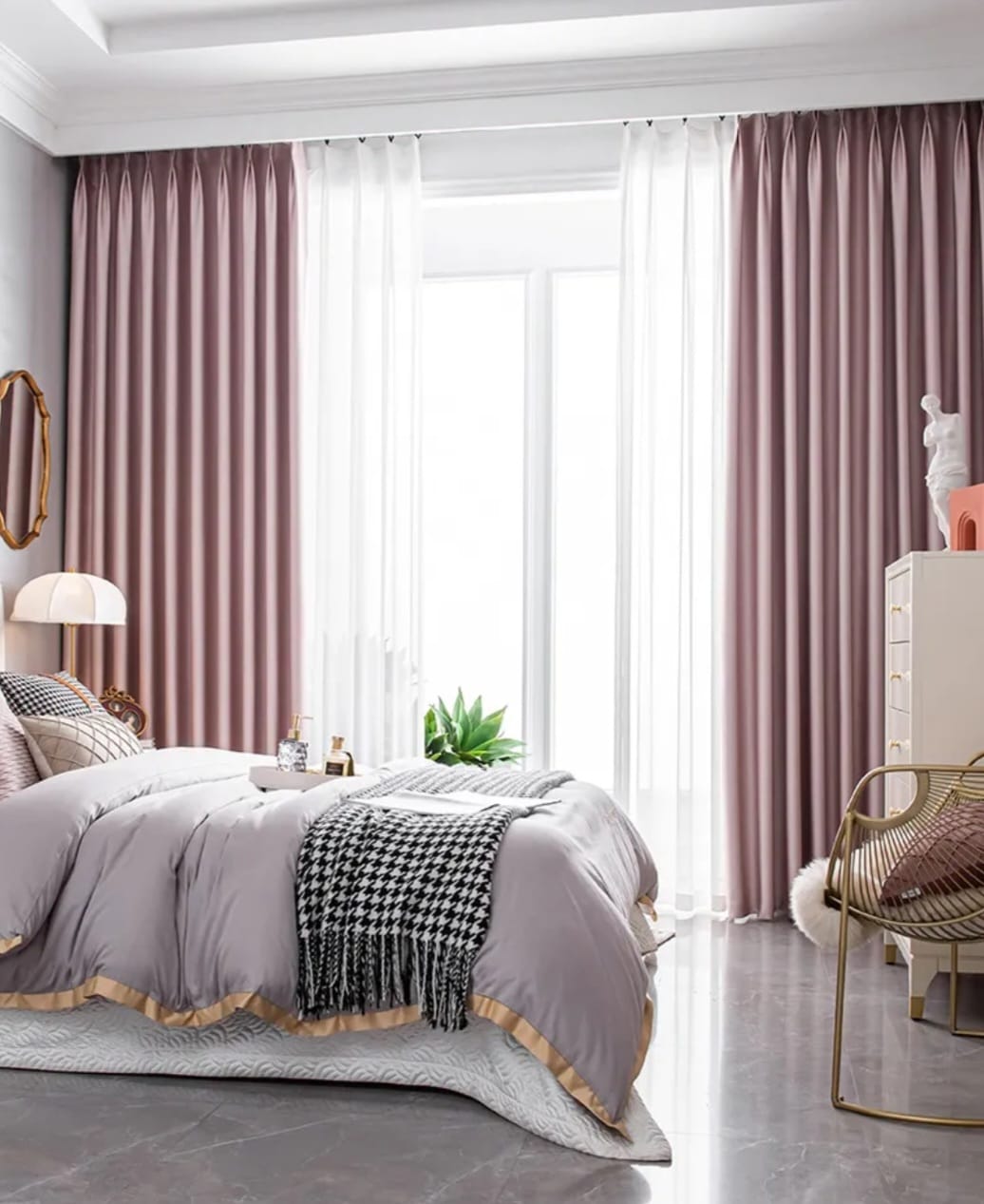 Velvet curtain Velvet A 202, pink