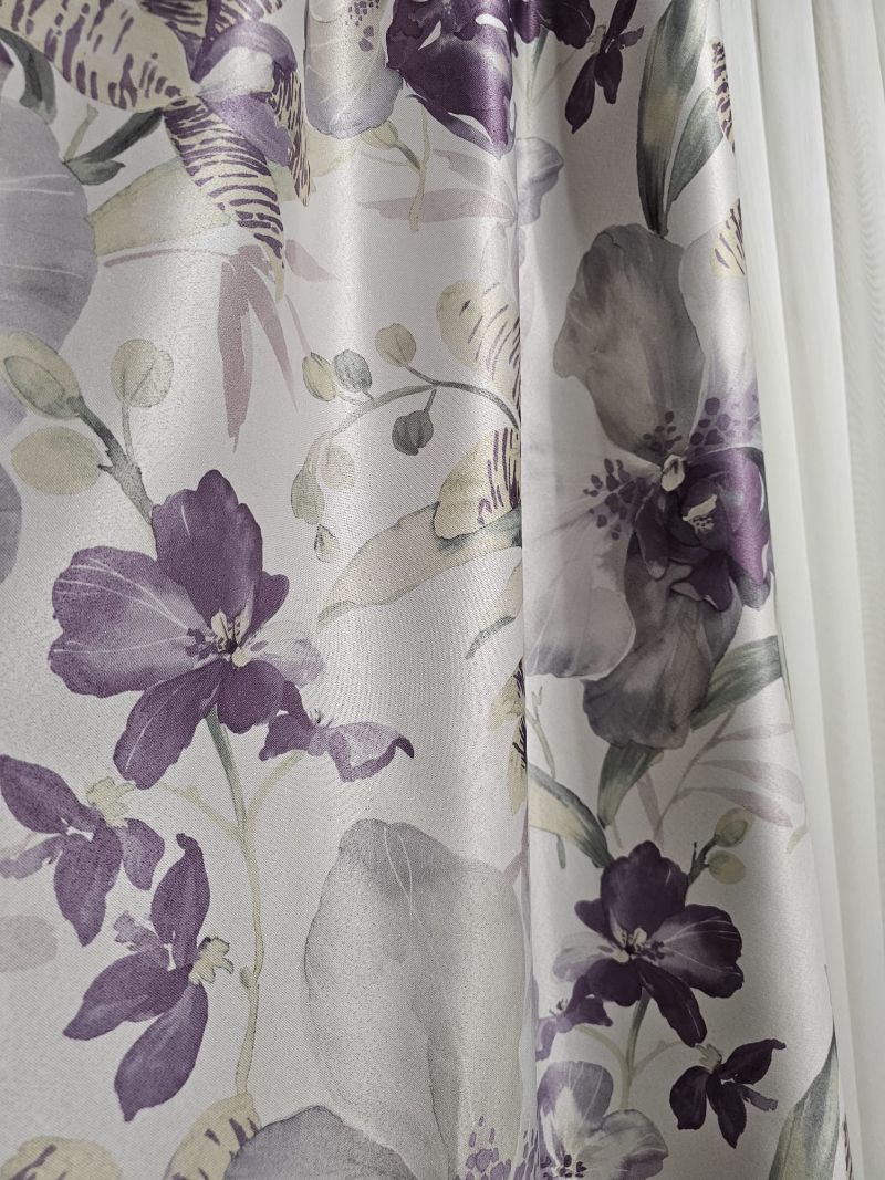 Draperie DG 700/08, dimout, cu model floral