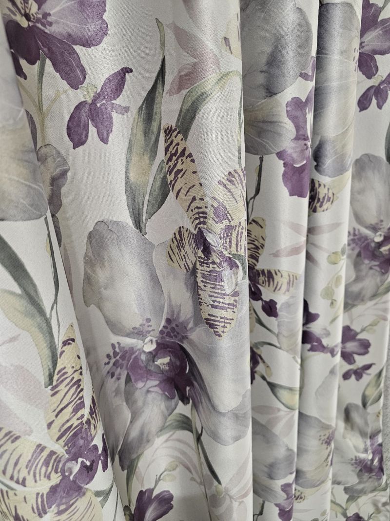 Draperie DG 700/08, dimout, cu model floral