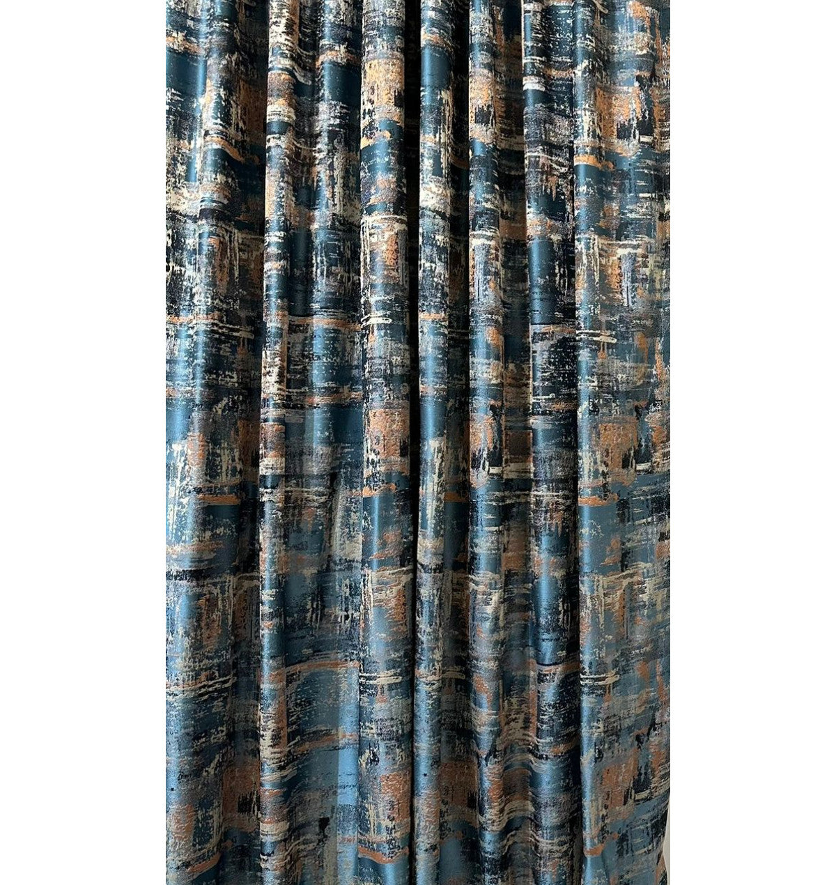 Draperie tafta 915235/602, model abstract, multicolor