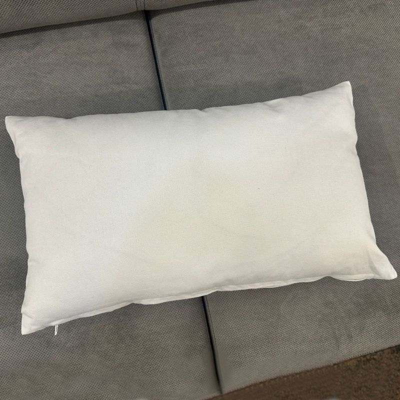 Față de pernă Hello Spring, 30 x 50 cm, bumbac, imprimeu cu iepuraș