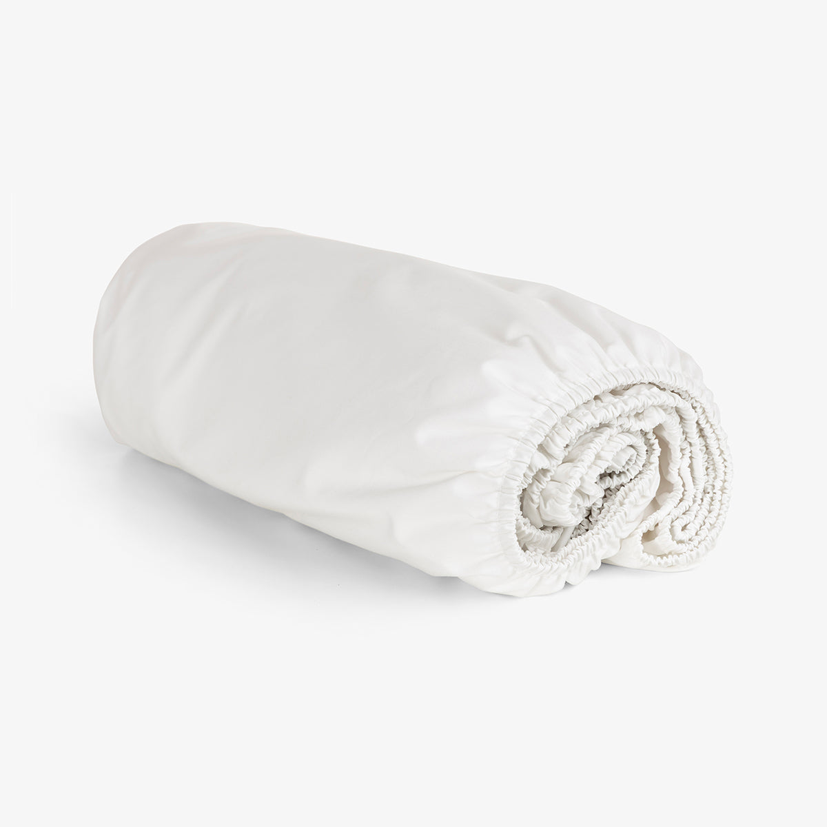 Cearsaf de pat cu elastic ALB PERCALE 180/200/30 cm