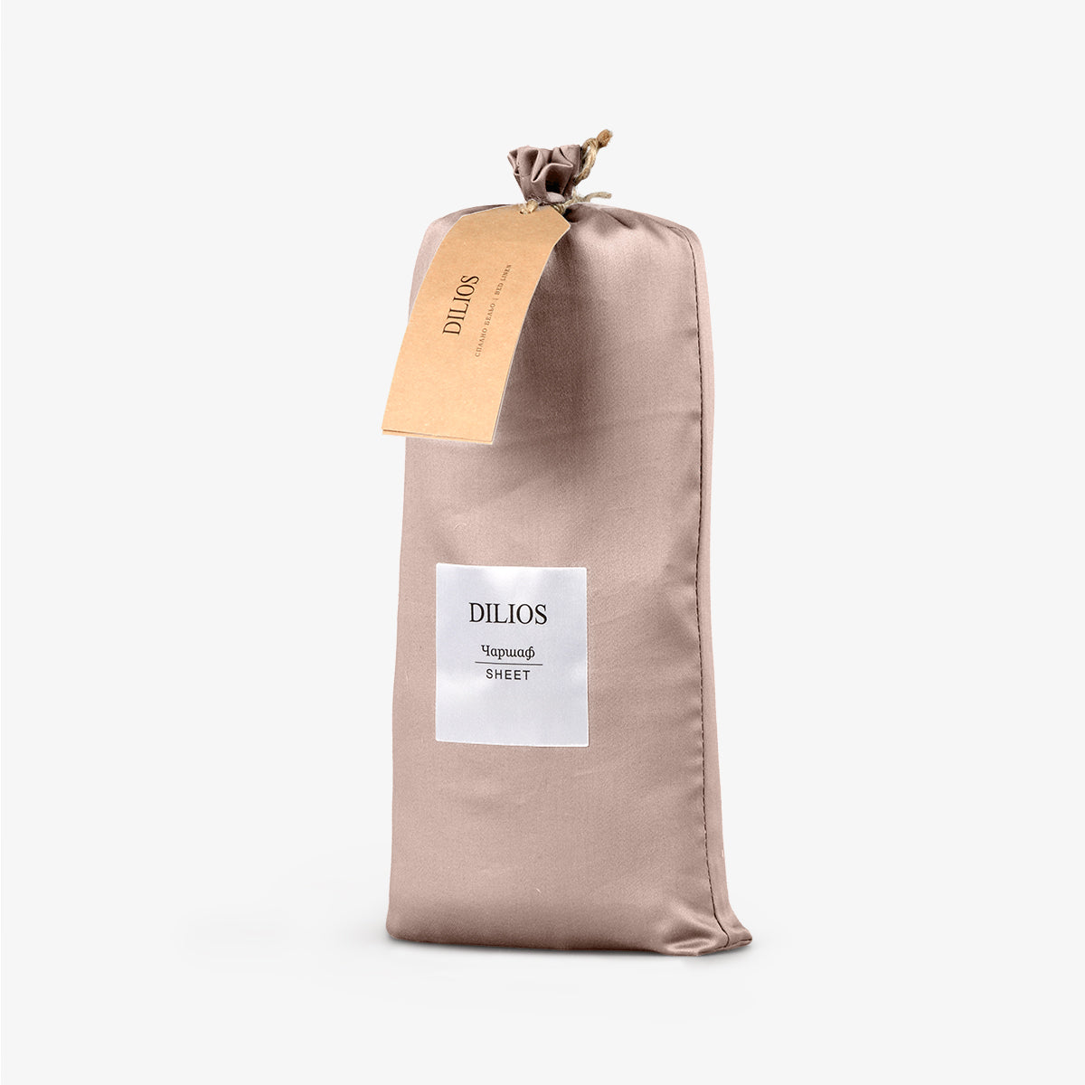Cearsaf de pat normal SATEEN ROSE 240/260 cm 100% bumbac satinat