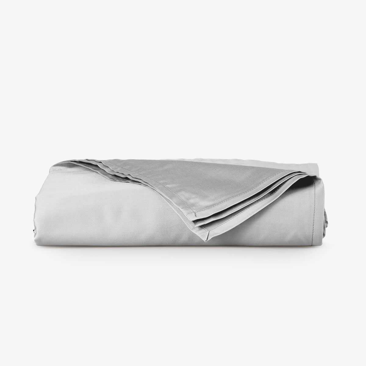 Cearsaf de pat normal SATEEN SILVERY 150/260 cm 100% bumbac satinat