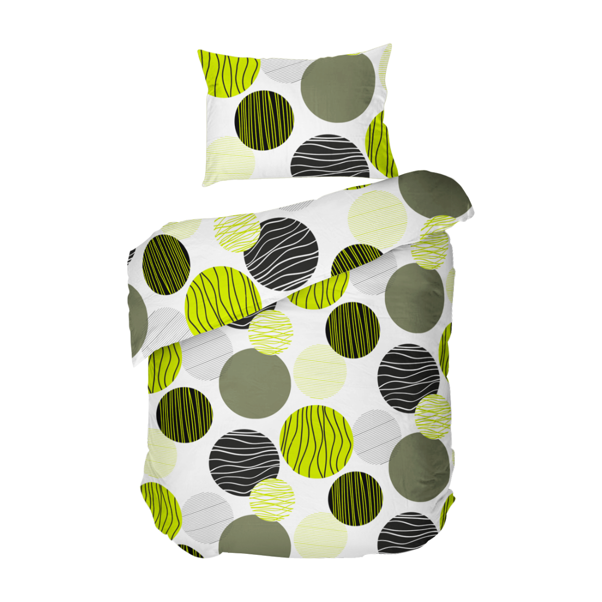 Lenjerie de pat FRESH fara cearsaf de pat 100% Bumbac Ranforce 2 piese