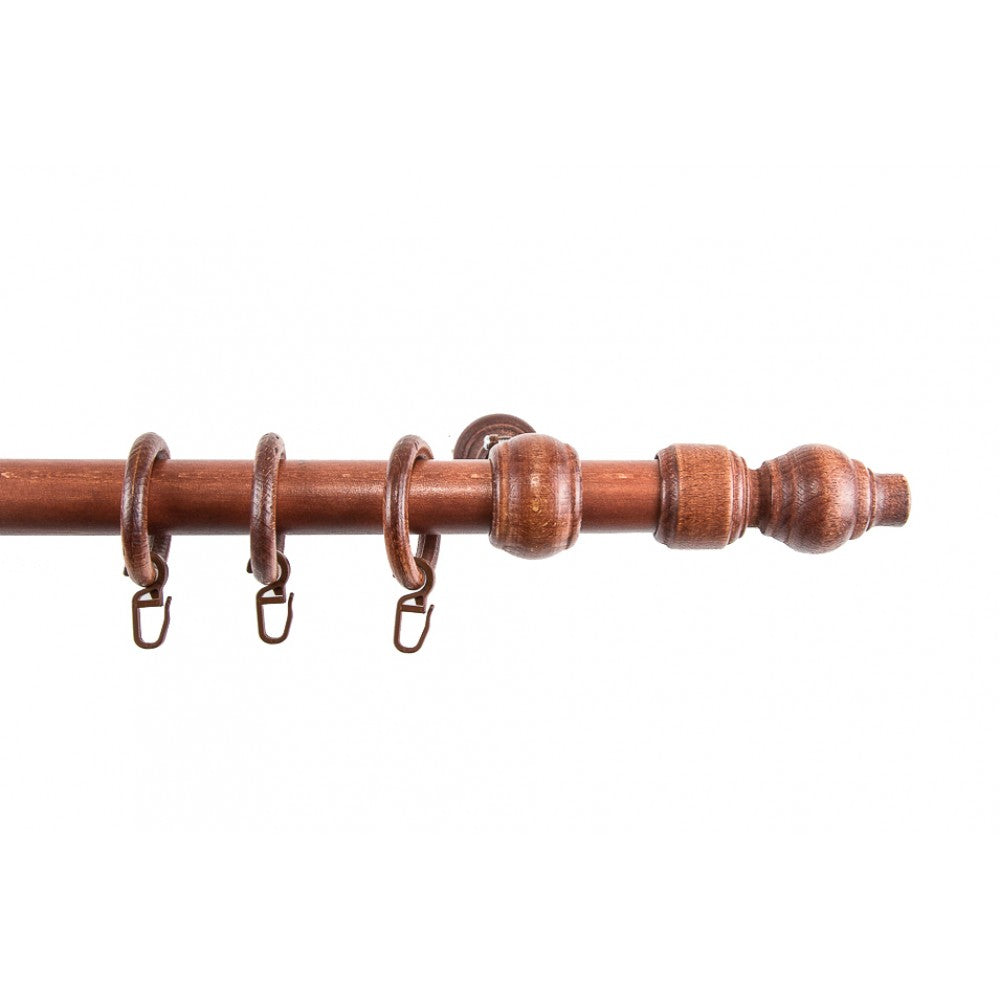 Galerie metal infoliat Filigrano, imitatie mahon, 160 cm - KIT COMPLET