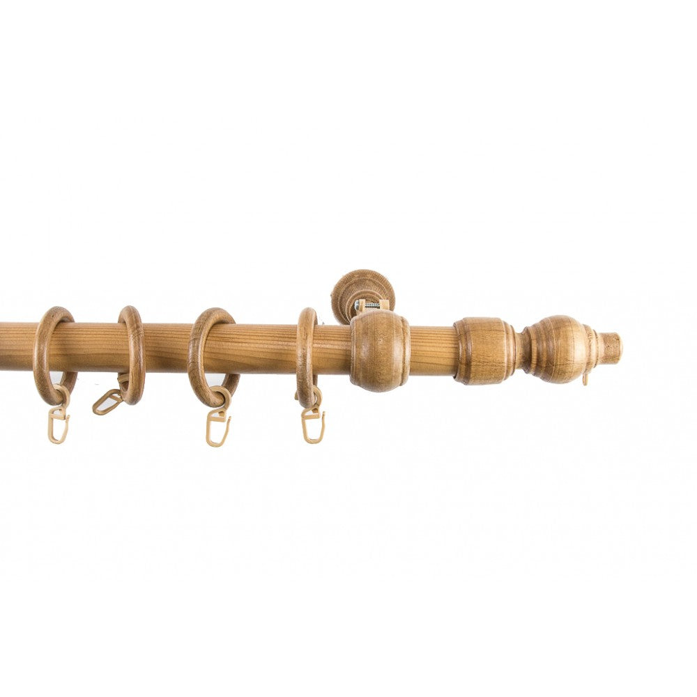 Galerie metal infoliat Filigrano, imitatie stejar, 220 cm - KIT COMPLET