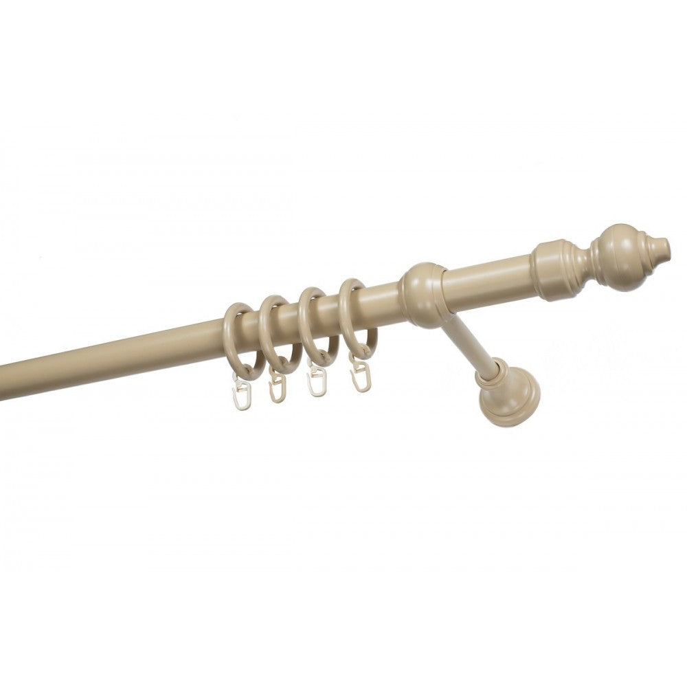Galerie metal infoliat Filigrano, culoare bej, 180 cm - KIT COMPLET