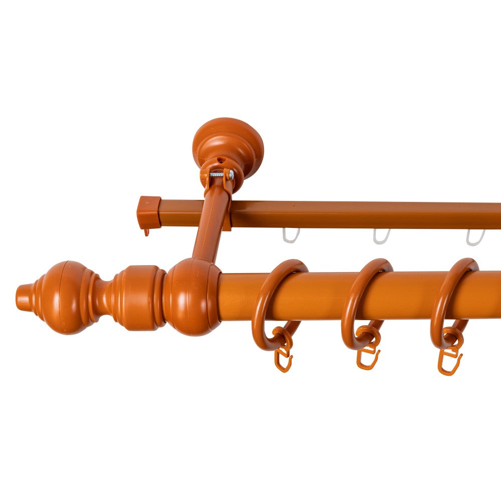 Galerie metal infoliat Filigrano, culoare cires, 120 cm - SINA U INCLUSA