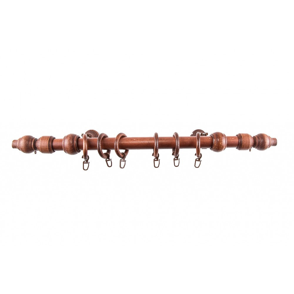 Galerie metal infoliat Filigrano, imitatie mahon, 320 cm - KIT COMPLET