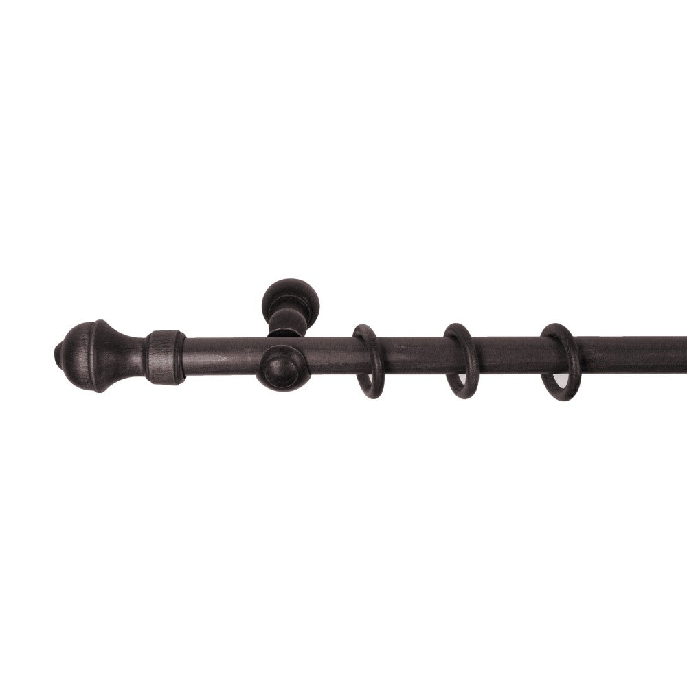 Galerie simpla lemn masiv Ares, consola clasica, nuanta wenge, 180 cm - KIT COMPLET