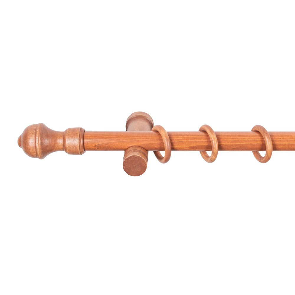 Galerie simpla lemn masiv Ares, consola moderna, nuanta cires, 220 cm - KIT COMPLET