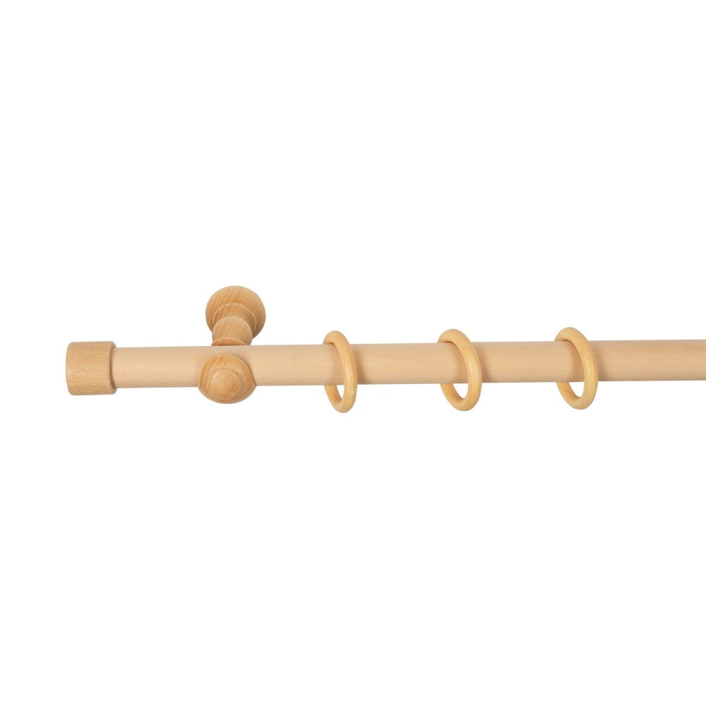 Galerie simpla lemn masiv Cafiro, consola clasica, nuanta natur, 240 cm - KIT COMPLET