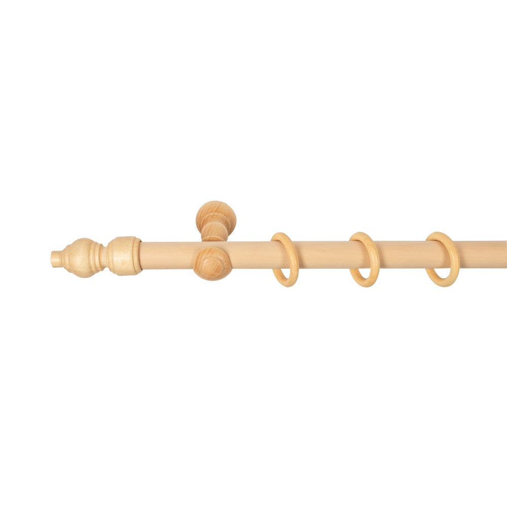 Galerie simpla lemn masiv Filigrano, consola clasica, nuanta natur, 140 cm - KIT COMPLET