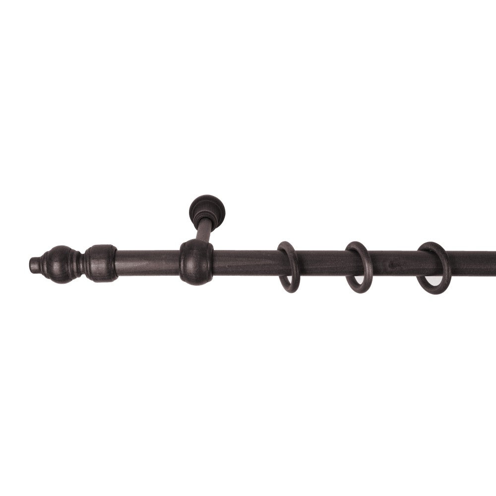 Galerie simpla lemn masiv Filigrano, consola standard, nuanta wenge, 260 cm - KIT COMPLET