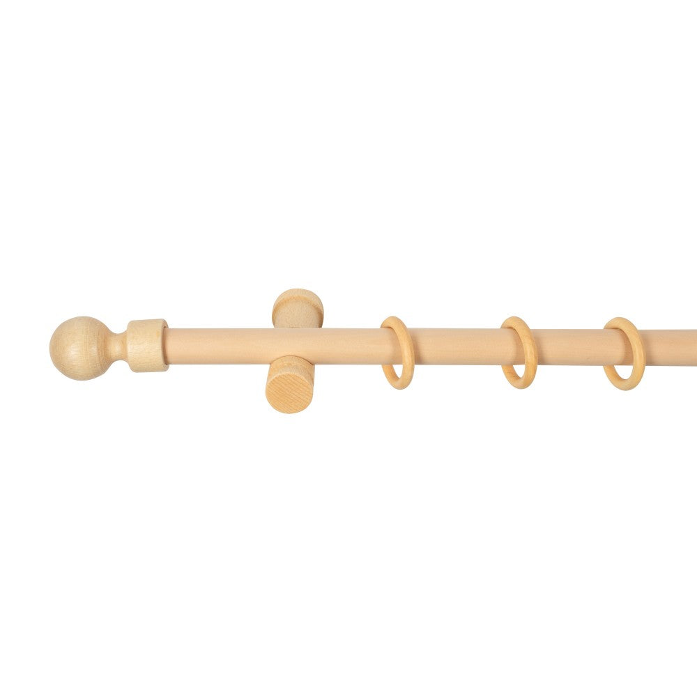 Galerie simpla lemn masiv Giro, consola moderna, nuanta natur, 400 cm - KIT COMPLET