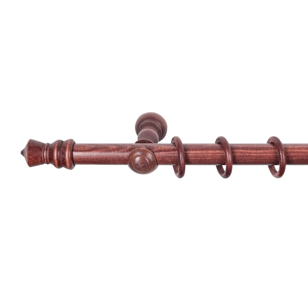 Galerie simpla lemn masiv King, consola clasica, nuanta mahon, 220 cm - KIT COMPLET