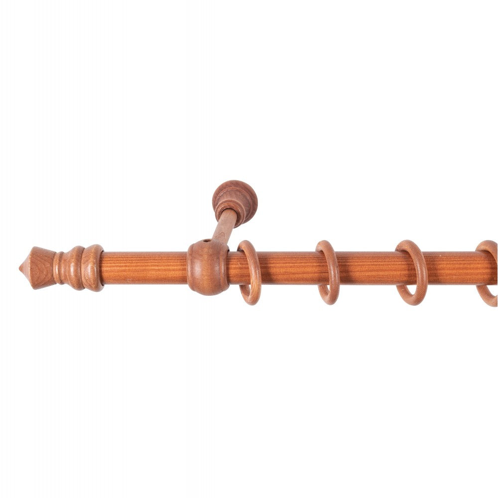 Galerie simpla lemn masiv King, consola standard, nuanta cires, 200 cm - KIT COMPLET