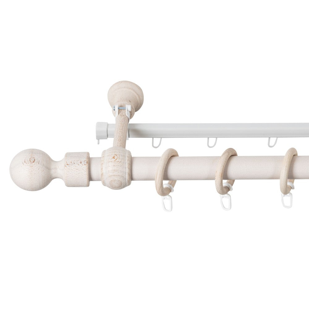 Galerie simpla lemn masiv Giro, nuanta alb-antic, 140 cm - SINA U INCLUSA