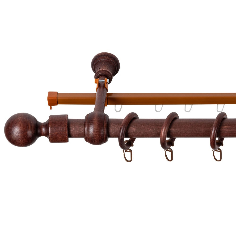 Galerie simpla lemn masiv Giro, nuanta mahon, 140 cm - SINA U INCLUSA