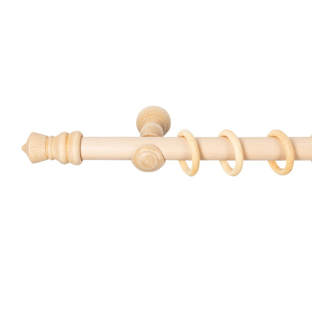 Galerie simpla lemn masiv King, consola clasica, nuanta natur, 200 cm - KIT COMPLET