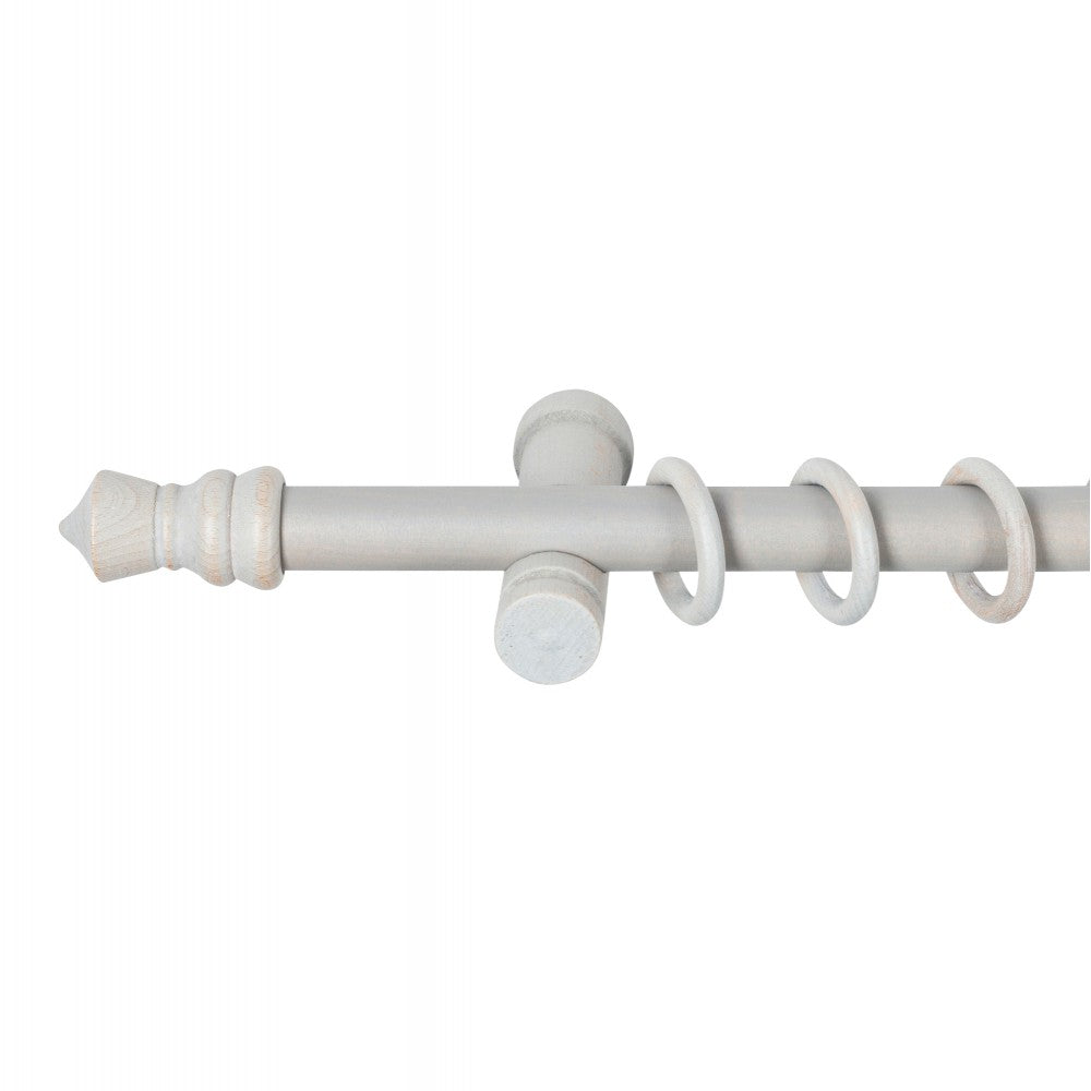Galerie simpla lemn masiv King, consola moderna, nuanta gri-antic, 320 cm - KIT COMPLET