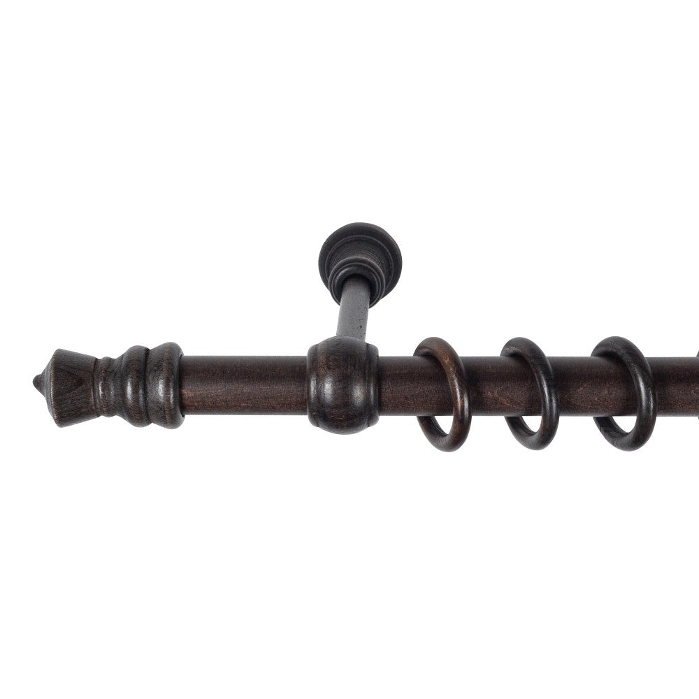 Galerie simpla lemn masiv King, consola standard, nuanta wenge, 260 cm - KIT COMPLET