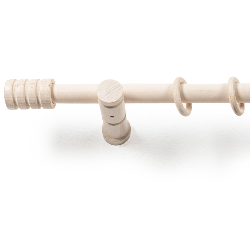 Galerie simpla lemn masiv Pisa, consola moderna, nuanta alb-antic, 120 cm - KIT COMPLET
