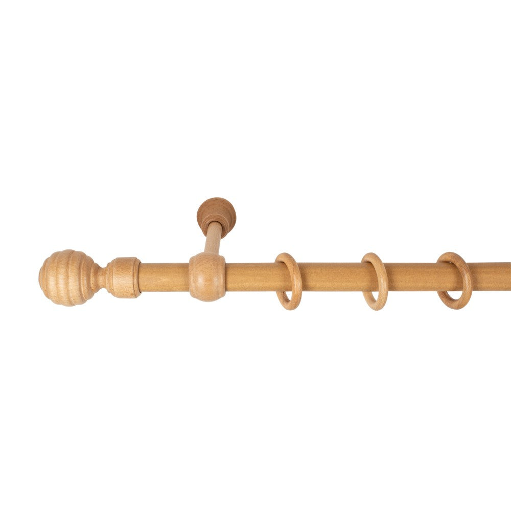 Galerie simpla lemn masiv Regal, consola standard, nuanta stejar, 220 cm - KIT COMPLET