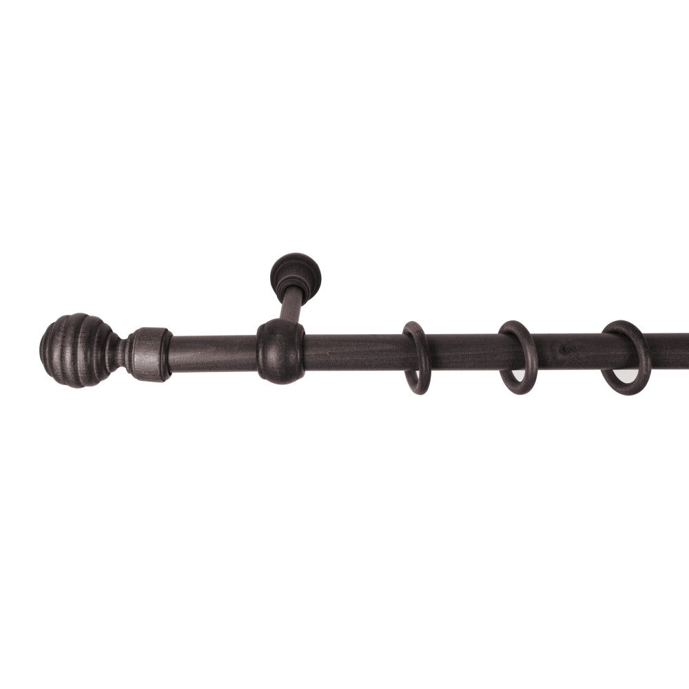 Galerie simpla lemn masiv Regal, consola standard, nuanta wenge, 200 cm - KIT COMPLET
