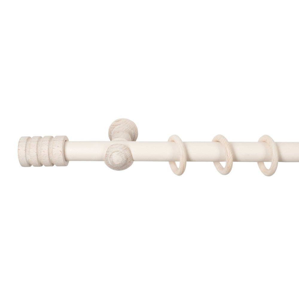 Simple solid wood gallery Pisa, classic console, antique white shade, 120 cm - COMPLETE KIT