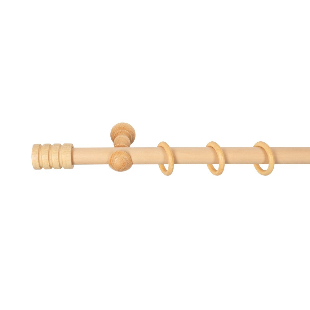 Galerie simpla lemn masiv Pisa, consola clasica, nuanta natur, 140 cm - KIT COMPLET
