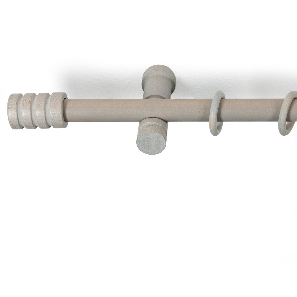 Galerie simpla lemn masiv Pisa, consola moderna, nuanta gri-antic, 320 cm - KIT COMPLET