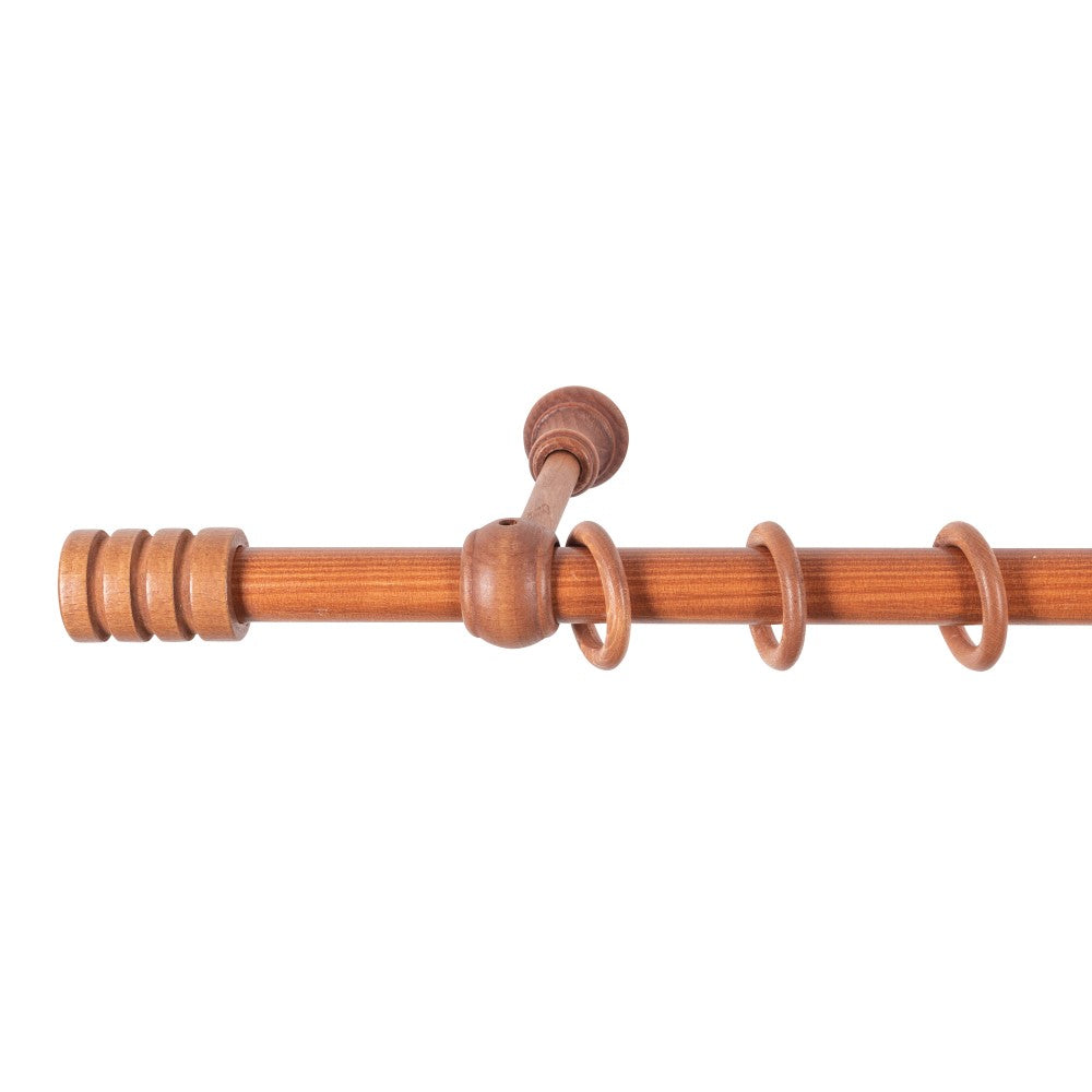 Galerie simpla lemn masiv Pisa, consola standard, nuanta cires, 220 cm - KIT COMPLET