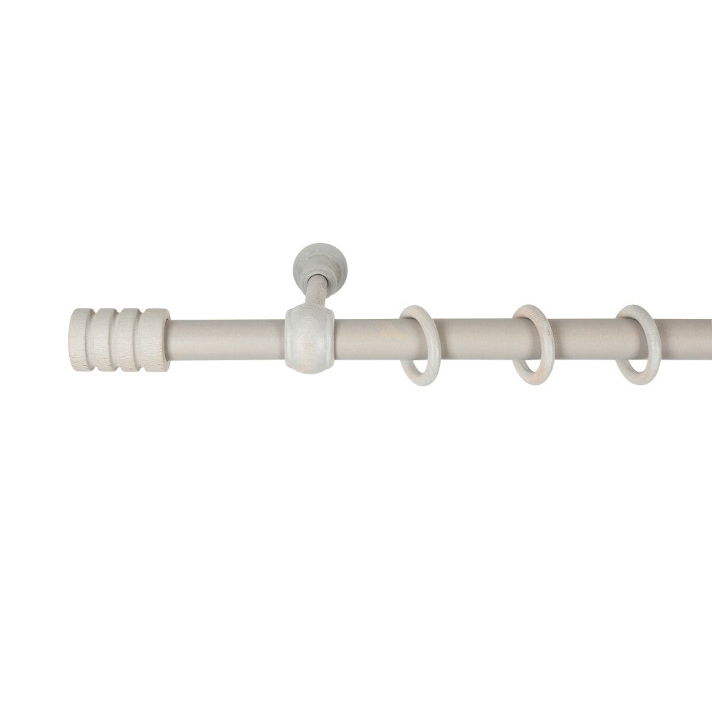 Galerie simpla lemn masiv Pisa, consola standard, nuanta gri-antic, 280 cm - KIT COMPLET