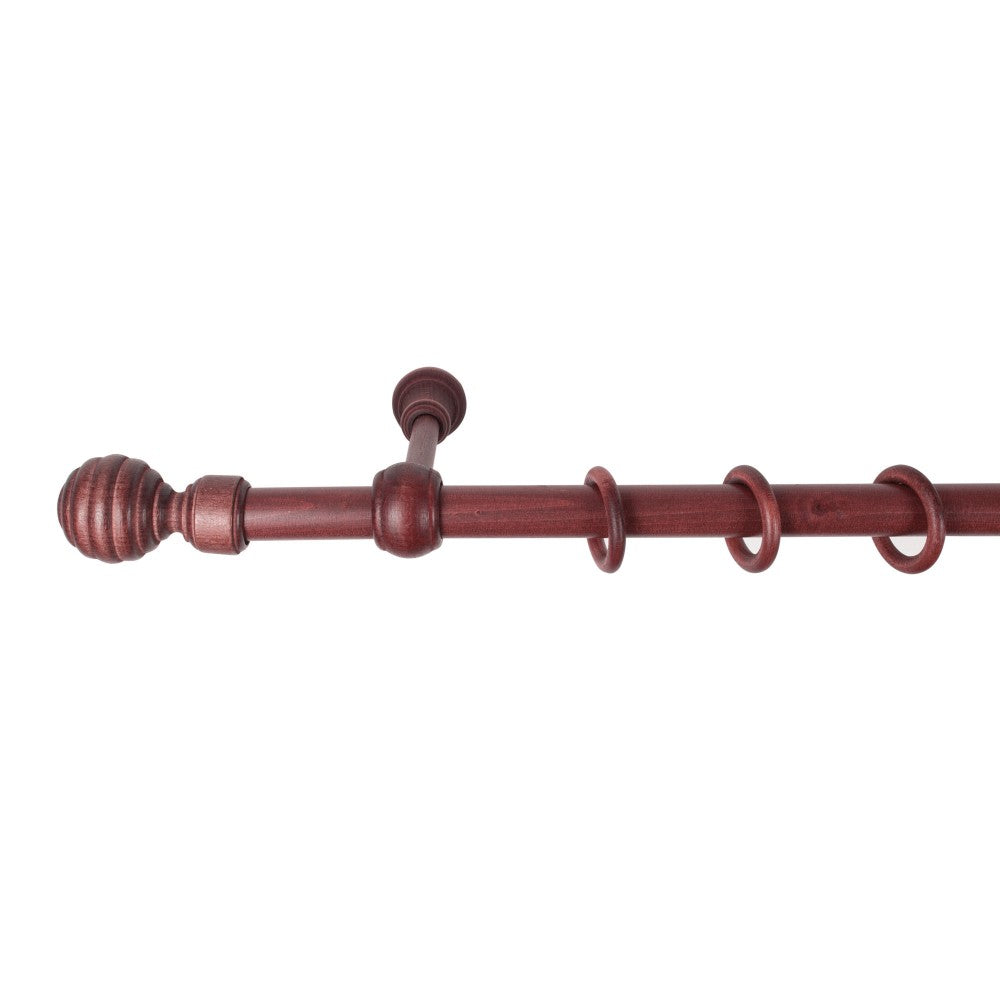 Galerie simpla lemn masiv Regal, consola standard, nuanta mahon, 200 cm - KIT COMPLET